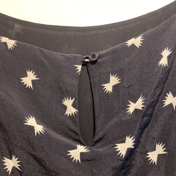 Patterned Navy Dress - Picture 3 of 4